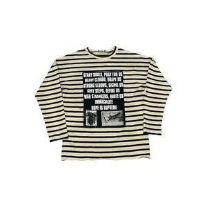 Raf Simons Archive Redux SS02 Poem Striped Wool Sweater